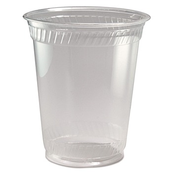 Fabri-Kal 000000000009502053 Kal-Clear 12 oz. to 14. oz Plastic PET Squat Cold Drink Cups - Clear (1000/Carton)