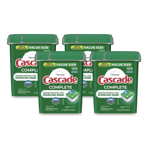 Dishwashing Detergents | Cascade 80857469 Complete ActionPacs - Fresh Scent (30/Carton) image number 0