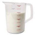 Cups | Rubbermaid Commercial FG321800CLR Bouncer 4-Quart Measuring Cup - Clear image number 2