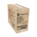 Food Containers & Lids | Pactiv Corp. YCN8462S00D0 8.13 in. x 6.5 in. x 0.38 in. ClearView MealMaster Plastic Medium Flat Lid with Fog Gard Coating - Clear (252/Carton) image number 3