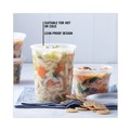 Food Containers & Lids | Pactiv Corp. YSD2532 Newspring DELItainer 4.55 Diameter x 5.55 h 32 oz Plastic Microwavable Container - Clear (240/Carton) image number 5