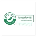 Perforated Roll & Hand Towels | Dart 60FBRHT1 6.12 in. x 5.87 in. x 3.1 in. ProPlanet Seal Compostable Molded Fiber Hinged Trays - Natural (500/Carton) image number 5