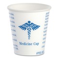 Medical Cups & Accessories | SOLO R3-43107 3 oz. Paper ProPlanet Seal Medical and Dental Graduated Cups - White/Blue (5000/Carton) image number 1