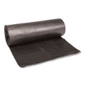 Low-Density Trash Bags | Boardwalk H7658HKKR01 38 in. x 58 in. 60 gal. 0.65 mil Low-Density Can Liners - Black (100/Carton) image number 1