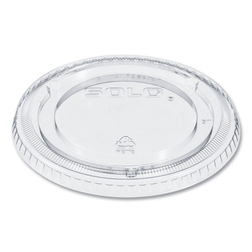 Cup Lids | Dart 626TP PETE Plastic Flat Cold Cup Lids Fits 12 oz. to 24 oz. Cups - Clear (1000/Carton) image number 0