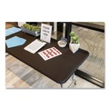 Table Covers & Skirts | Iceberg 16621 iGear 30 in. x 72 in. Polyester Fabric Table Top Cap Cover - Black image number 6