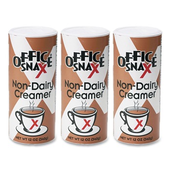 Office Snax OFX00020G 12 oz Canister Reclosable Powdered Non-Dairy Creamer (3/Pack)