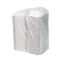 Food Containers & Lids | Pactiv Corp. YCNW0205 9 x 6 x 3.1 EarthChoice Vented Microwavable MFPP Plastic Hinged Lid Container - White (170/Carton) image number 2