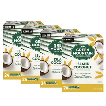 Green Mountain Coffee 5000365434 Coffee K-Cup Pods - Island Coconut (96/Carton)