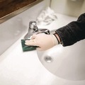 Food Service Disposable & Single Use Gloves | Ammex ILHD42100 6 mil Thick 9.5 in. Long Powder-Free Extra Thick Latex Disposable Gloves - Small, Ivory (100/Box, 10 Boxes/Carton) image number 3
