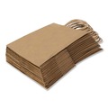 Grocery Bags | Inteplast Group KRFTW8410 Get Reddi 8 in. x 4.5 in. x 10.25 in. No. 60 Basis Weight Twisted Rope Handles Pulse Size Paper Bags - Brown (250/Carton) image number 3