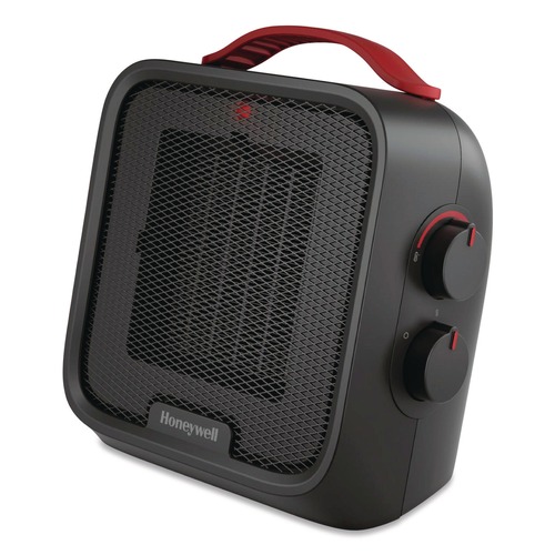 Facility Heaters | Honeywell HCE210B UberHeat 5 Ceramic Heater 4.5 x 4.5 x 8.86 Black image number 0