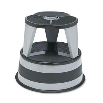STEP STOOLS AND LADDERS | Cramer 100182 16 in. Diameter x 14.25 in. h Kik-Step Steel 2-Step Stool - Slate