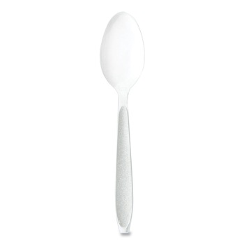 DISPOSABLE SPOONS | SOLO HSWTX-0007 Impress Heavyweight Full-Length Polystyrene Teaspoon - White (100/Box, 10 Boxes/Carton)