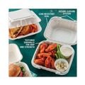 Food Containers & Lids | Pactiv Corp. YCN808010000 8.31 in. x 8.35 in. x 3.1 in. EarthChoice SmartLock Plastic Microwavable MFPP Hinged Lid Container - White (200/Carton) image number 9