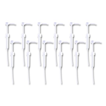 Boardwalk 516160 1 oz 12 in. Tube Plastic Siphon Pump for 1 Gallon Bottles - White (12/Carton)