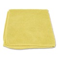 Cleaning Cloths & Wipes | Boardwalk BWK12YELCLOTH 12 in. x 12 in. Microfiber Cleaning Cloths - Yellow (12/Pack) image number 2