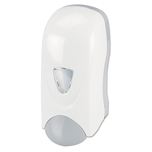 Soap Dispensers | Impact 9325 Foam-eeze 1000 mL 4.88 in. x 4.75 in. x 11 in. Bulk Foam Soap Dispenser with Refillable Bottle - White/Gray image number 0
