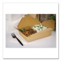 Food Containers & Lids | GEN KS10122 Reclosable 76 oz. Paper Take-Out Box - Kraft (200/Carton) image number 3