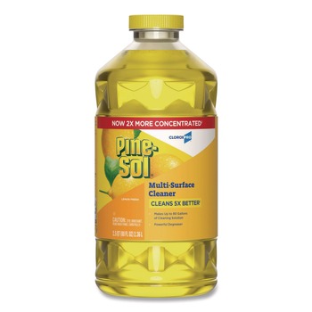 Pine-Sol 60607EA CloroxPro 80 oz. Concentrated Multi-Surface Cleaner - Lemon Scent
