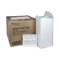 Compartment/Meal Trays | Pactiv Corp. YTH10500SGBX 5 Compartment 8.25 in. x 10.5 in. x 1 in. Foam School Trays - White (500/Carton) image number 2