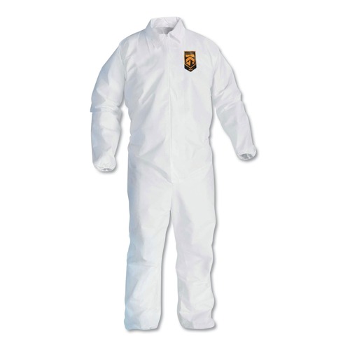 Cleaning Cloths & Wipes | Ansell KCC 44317 A40 Elastic-Cuff and Ankles Coveralls - 4X-Large, White (25/Carton) image number 0