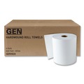 Perforated Roll & Hand Towels | GEN G2820 1-Ply 8 in. x 800 ft. Hardwound Roll Towels - White (6/Carton) image number 0