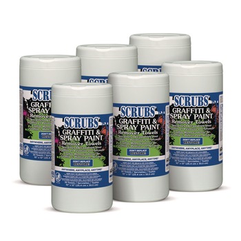  | SCRUBS 90130 10 in. x 12 in. Graffiti and Paint Remover Towels (6/Carton)