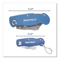 Knives & Multi-Purpose Tools | GreatNeck 12117 1 Standard 1 Mini Blade Folding Lock Back Utility Knife Set - Blue image number 2