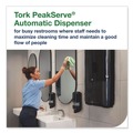 Towel Dispensers | Tork 552540 PeakServe 14.47 in. x 4.04 in. x 25.15 in. Automatic Continuous Paper Hand Towel Dispenser - White image number 6