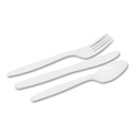 Cutlery Kits | Dixie CM168 Tray with Plastic Forks/Knives/Spoons Combo Pack - White (1008/Carton) image number 1