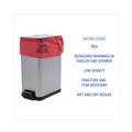 Low-Density Trash Bags | Boardwalk A4832PRK 24 in. x 32 in. 1.3 mil 16 gal. Linear Low Density Health Care Trash Can Liners - Red (250/Carton) image number 4