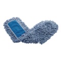 Mop Heads | Rubbermaid Commercial FGJ25700BL00 48 in. Polyester Yarn Twisted Loop Blend Dust Mop - Blue (12/Carton) image number 0
