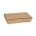 Food Containers & Lids | Pactiv Corp. NOB02KECTE 9 in. x 4.85 in. x 2 in. EarthChoice Tamper Evident OneBox Paper Box - Kraft (100/Carton) image number 0