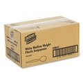 Disposable Spoons | Dixie PSM21 Plastic Mediumweight Soup Spoons - White (1000/Carton) image number 4