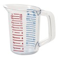 Cups | Rubbermaid Commercial FG321500CLR Bouncer 16 oz. Measuring Cup - Clear image number 0