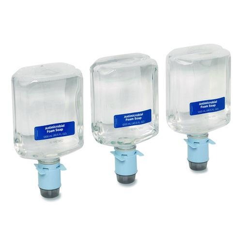 Soap Refills | Georgia Pacific Professional 43822 1200 mL Pacific Blue Ultra Antimicrobial E2 Rated Automated Foam Soap Refill - Fragrance-Free (3/Carton) image number 0