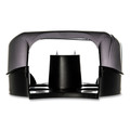 Toilet Tissue Dispensers | San Jamar R2090TBK 10.25 x 5.63 x 12 Single 9 in. Jumbo Oceans Tissue Dispenser - Transparent Black Pearl image number 3