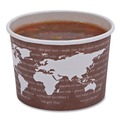Food Containers & Lids | Eco-Products EP-BSC8-WA 8 oz 3.04 in. Diameter x 2.3 in. h World Art Renewable and Compostable Paper Food Container - Brown (1000/Carton) image number 7