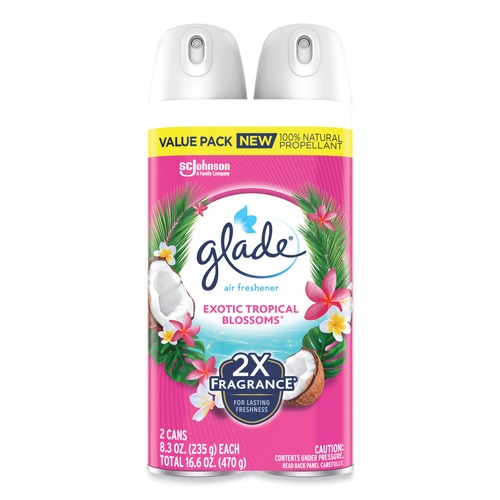 Air Fresheners & Odor Eliminators | Glade 377365 8.3 oz Air Freshener - Tropical Blossoms Scent (3/Carton) image number 0