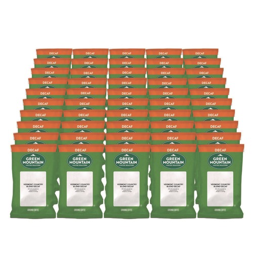 Coffee - Decaffeinated | Green Mountain Coffee 5000052757 2.2 oz Coffee Fraction Packs - Vermont Country Blend Decaf (50/Carton) image number 0