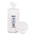 Plates | Dart 9CPWQR 3-Compartment 9 in. Diameter Mediumweight Foam Plates - White (125/Pack) image number 1