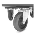 Carts & Trucks | Rubbermaid Commercial FG461200BLA 400 lbs. Capacity 12 cu-ft. Polyethylene/Metal Frame Medium-Density Cube Truck - Black image number 3