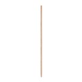 Handles & Braces | Boardwalk BWK124 1-1/8 in. x 54 in. Tapered End Lacquered Hardwood Broom Handle - Natural image number 0