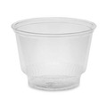 Food Containers & Lids | Pactiv Corp. YPS8C EarthChoice 8 oz. 4 in. Diameter x 3 in. height Recycled Clear Plastic Sundae Dish - Clear (900/Carton) image number 2