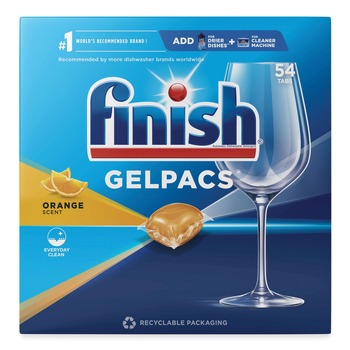FINISH 51700-81181 Dish Detergent Gelpacs - Orange Scent