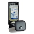 Soap Dispensers | Tork 466000 4.25 in. x 4.25 in. x 11.38 in. 1 Liter Bottle 33 oz. Bottle Foam Skincare Manual Dispenser - Stainless Steel image number 8