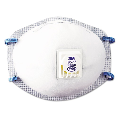 Respirators | 3M 8577 P95 Particulate Respirator - One Size Fits All (10/Box) image number 0