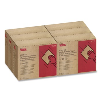 Cascades PRO W711 9.75 in. x 16.75 in. Tuff-Job S700 High Performance Wipers - Blue (6 Boxes/Carton)