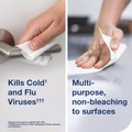 Cleaning Cloths & Wipes | Tork 192820 1-Ply 7 in. x 7 in. Disinfectant Wipe Canisters - Lemon, White (6/Carton) image number 1